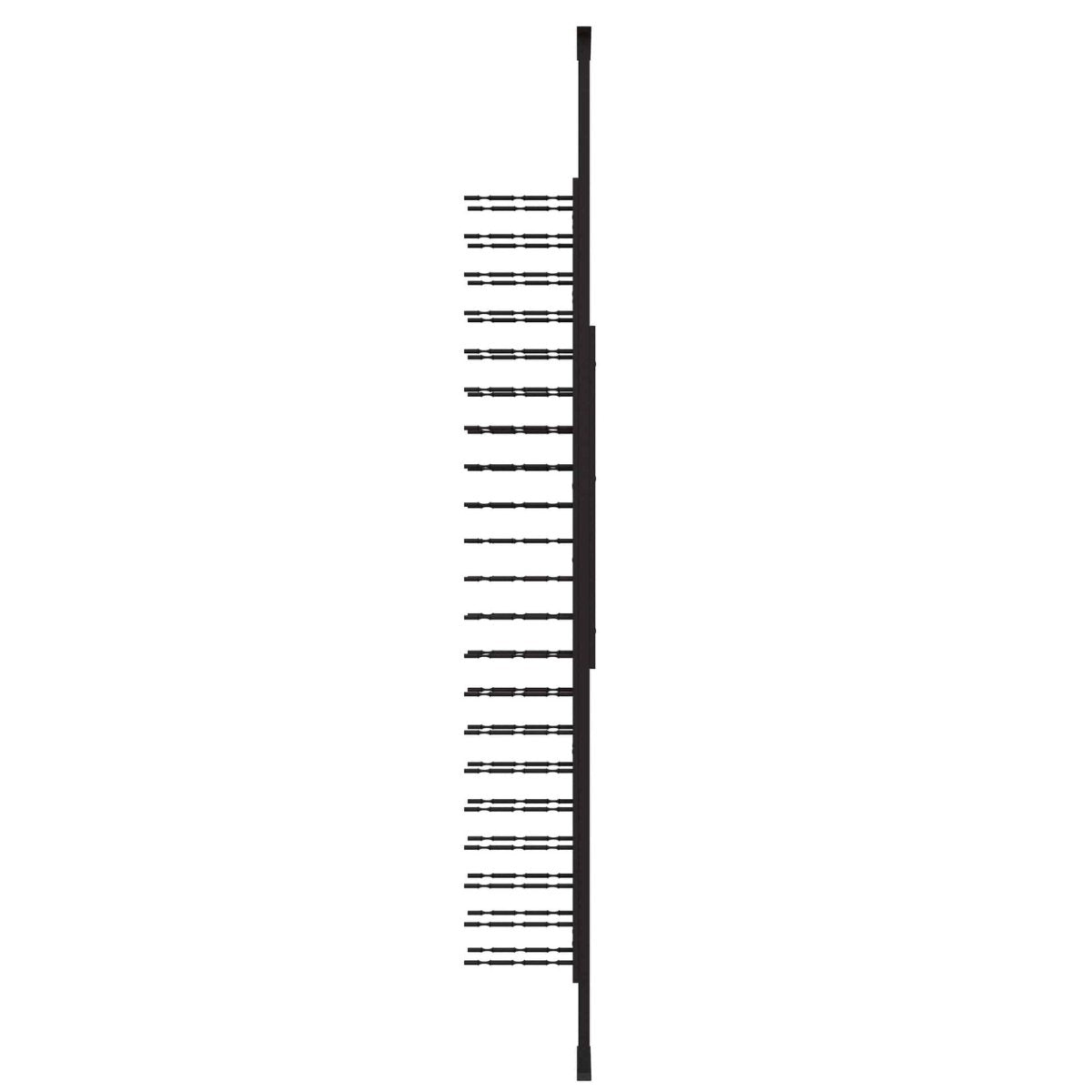 Ultra Floor-to-Ceiling Mounted 1-Sided Wine Rack Display (63 Bottles) - side view without bottles