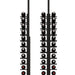 Ultra Floor-to-Ceiling Mounted 1-Sided Wine Rack Display (63 Bottles) - storage and depth size shown