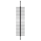 Ultra Floor-to-Ceiling Mounted 2-Sided Wine Rack Display (126 Bottles) - Side view without bottles