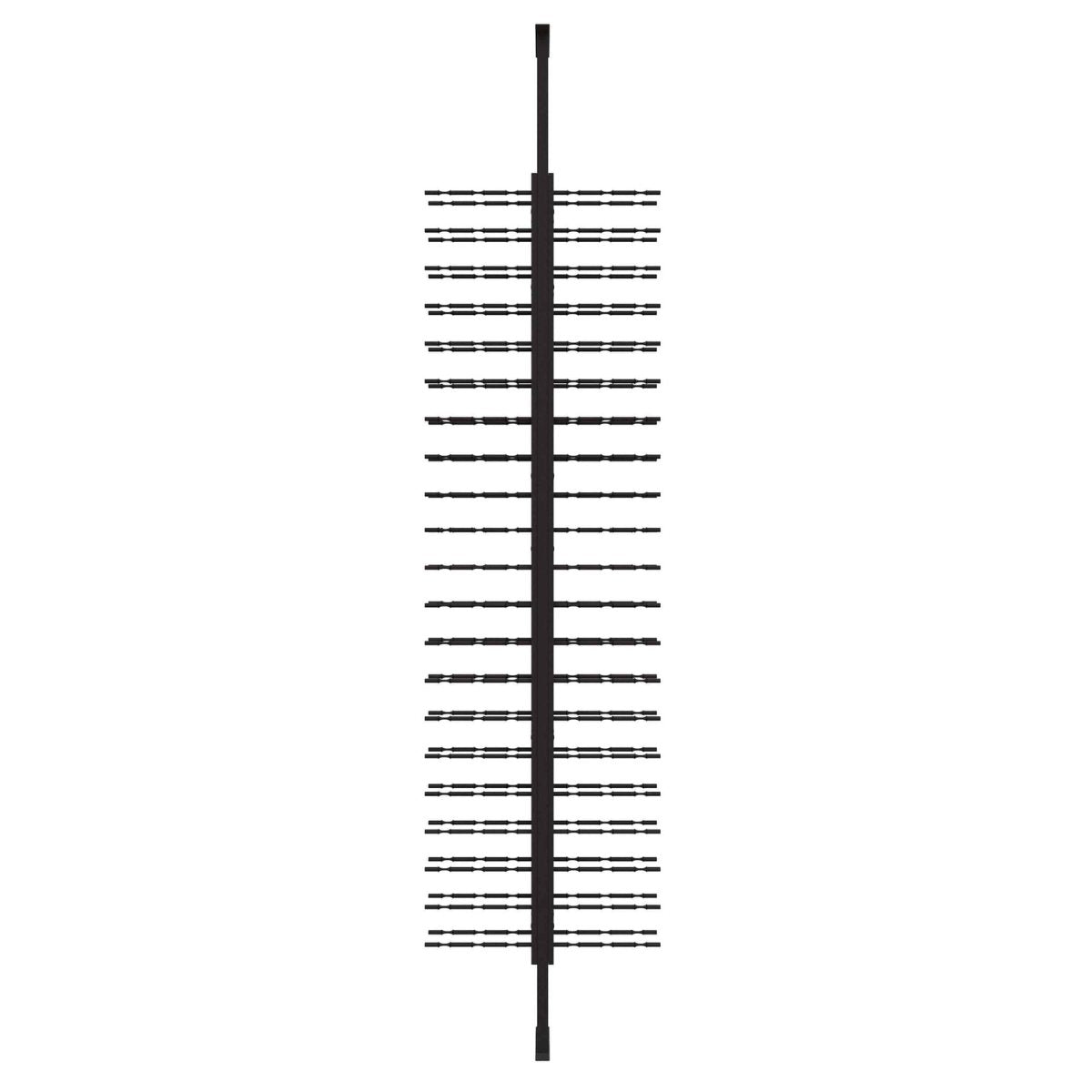 Ultra Floor-to-Ceiling Mounted 2-Sided Wine Rack Display (126 Bottles) - Side view without bottles