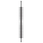Ultra Floor-to-Ceiling Mounted 2-Sided Wine Rack Display (42 Bottles) - Side view without bottles