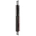 Ultra Floor-to-Ceiling Mounted 2-Sided Wine Rack Display (42 Bottles) - front  side view with wine bottles studio image