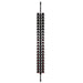 Ultra Floor-to-Ceiling Mounted 2-Sided Wine Rack Display (42 Bottles) - front view with wine bottles
