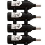 Ultra Floor-to-Ceiling Mounted 2-Sided Wine Rack Display (42 Bottles) - maximum view of wine label