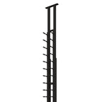 Ultra Floor-to-Ceiling Mounted 2-Sided Wine Rack Display (42 Bottles) - modern, sleek design shown