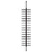 Ultra Floor-to-Ceiling Mounted 2-Sided Wine Rack Display (84 Bottles) - Side view without bottles