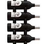 Ultra Floor-to-Ceiling Mounted 2-Sided Wine Rack Display (84 Bottles) - maximum view of wine label