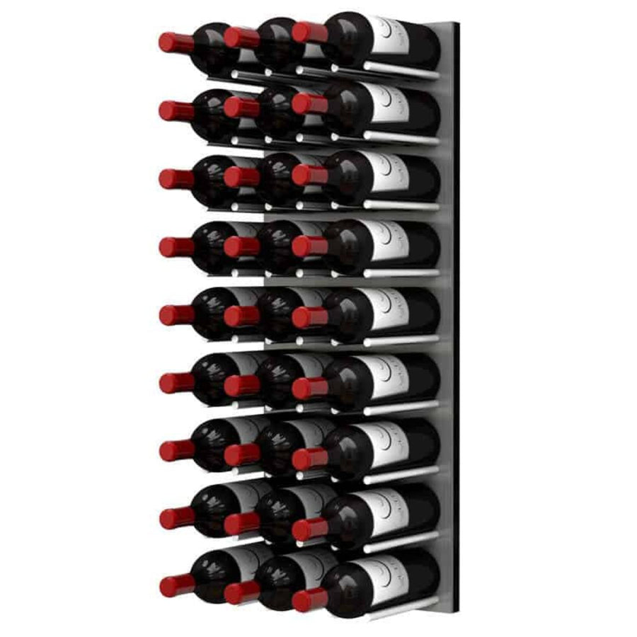 Ultra Fusion 3FT Cork-Out Wine Wall Alumasteel (27 Bottles) - Brushed Aluminum Finish Shown