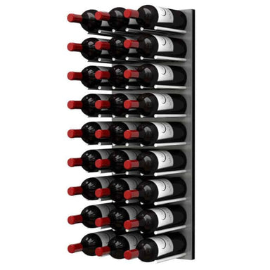 Ultra Fusion 3FT Cork-Out Wine Wall Alumasteel (27 Bottles) - Brushed Aluminum Finish Shown