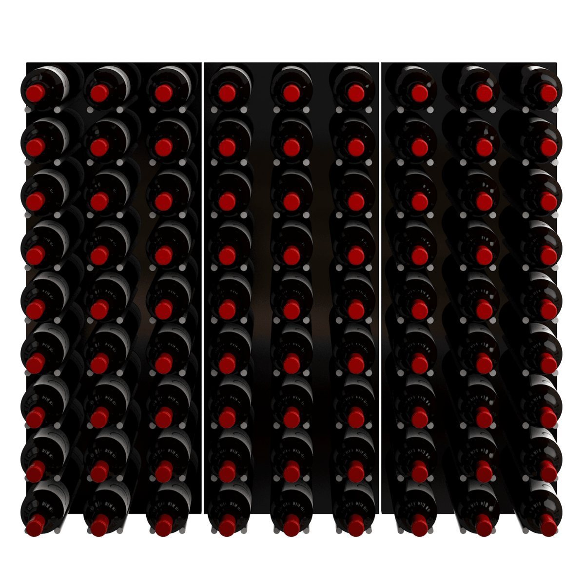 Ultra Fusion 3FT Cork-Out Wine Wall Alumasteel (27 Bottles) - Cork Out Wine Storage Shown