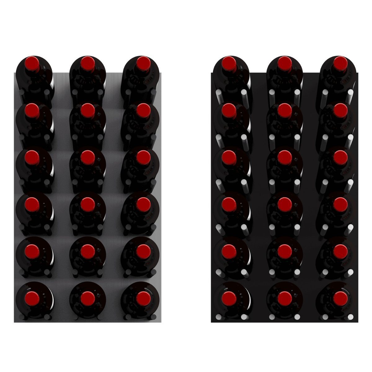Ultra Fusion 3FT Cork-Out Wine Wall Alumasteel (27 Bottles) - Designed for Stability