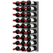 Ultra Fusion 3FT Cork-Out Wine Wall Alumasteel (27 Bottles) - Satin Aluminum Finish Shown