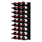 Ultra Fusion 3FT Cork-Out Wine Wall Black Acrylic (27 Bottles) - Matte Black Finish Shown