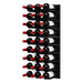 Ultra Fusion 3FT Cork-Out Wine Wall Black Acrylic (27 Bottles) - Matte Black Finish Shown