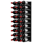 Ultra Fusion 3FT Cork-Out Wine Wall Black Acrylic (27 Bottles) - Satin Aluminum Finish Shown