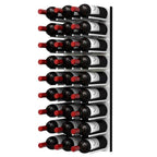 Ultra Fusion 3FT Cork-Out Wine Wall White Acrylic (27 Bottles) - Brushed Aluminum Finish Shown