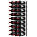 Ultra Fusion 3FT Cork-Out Wine Wall White Acrylic (27 Bottles) - Brushed Aluminum Finish Shown