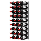 Ultra Fusion 3FT Cork-Out Wine Wall White Acrylic (27 Bottles) - Matte Black Finish Shown