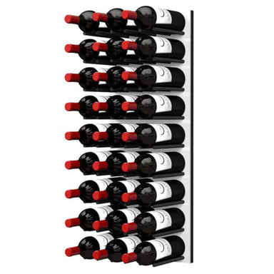 Ultra Fusion 3FT Cork-Out Wine Wall White Acrylic (27 Bottles) - Matte Black Finish Shown