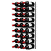 Ultra Fusion 3FT Cork-Out Wine Wall White Acrylic (27 Bottles) - Matte Black Finish Shown