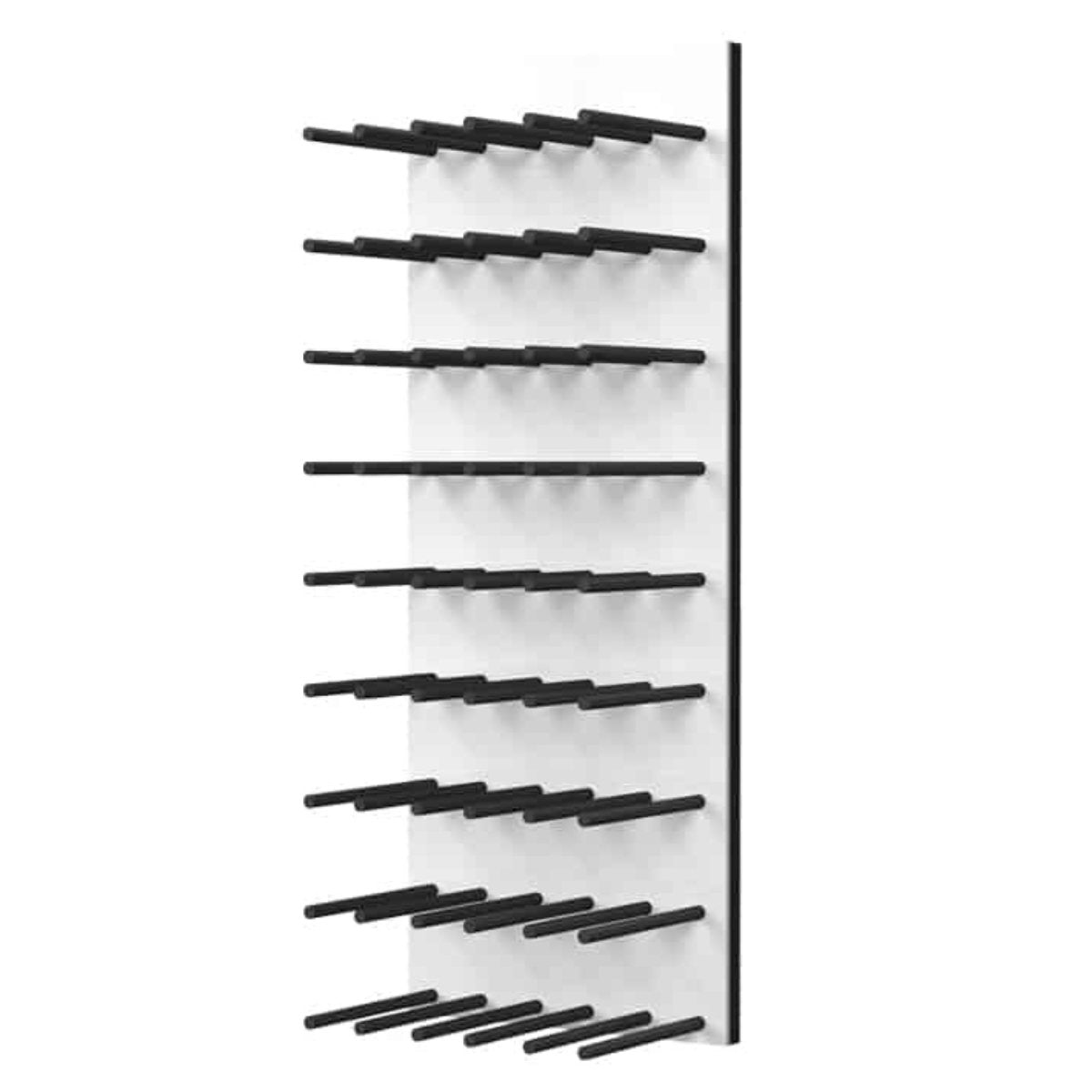 Ultra Fusion 3FT Cork-Out Wine Wall White Acrylic (27 Bottles) - Matte Black Finish Studio Image