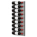 Ultra Fusion 3FT Label Out Wine Wall Alumasteel (9-27 Bottles) - Brushed aluminum finish, single deep shown