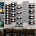 Ultra Fusion 3FT Label Out Wine Wall Alumasteel (9-27 Bottles) - Modern wall-mounted wine rack with horizontal bottle display