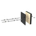 Ultra Fusion 3FT Label Out Wine Wall Alumasteel (9-27 Bottles) - Simple Installation Shown