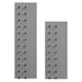 Ultra Fusion 3FT Label Out Wine Wall Alumasteel (9-27 Bottles) - Two Height Option Shown