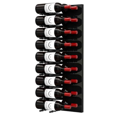Ultra Fusion 3FT Label Out Wine Wall Black Acrylic (9-27 Bottles) - Matte black finish, double deep shown