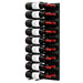 Ultra Fusion 3FT Label Out Wine Wall Black Acrylic (9-27 Bottles) - Matte black finish, double deep shown