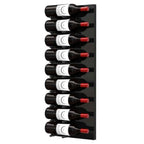 Ultra Fusion 3FT Label Out Wine Wall Black Acrylic (9-27 Bottles) - Matte black finish, single deep shown
