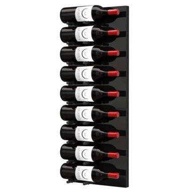 Ultra Fusion 3FT Label Out Wine Wall Black Acrylic (9-27 Bottles) - Matte black finish, single deep shown