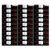 Ultra Fusion 3FT Label Out Wine Wall Black Acrylic (9-27 Bottles) - Maximum  View of Wine Label