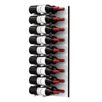 Ultra Fusion 3FT Label Out Wine Wall White Acrylic (9-27 Bottles) - Brushed Aluminum finish, Double deep shown