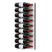 Ultra Fusion 3FT Label Out Wine Wall White Acrylic (9-27 Bottles) - Brushed Aluminum finish, Double deep shown
