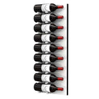 Ultra Fusion 3FT Label Out Wine Wall White Acrylic (9-27 Bottles) - Brushed Aluminum finish, Single deep shown