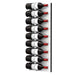 Ultra Fusion 3FT Label Out Wine Wall White Acrylic (9-27 Bottles) - Brushed Aluminum finish, Single deep shown