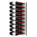 Ultra Fusion 3FT Label Out Wine Wall White Acrylic (9-27 Bottles) - Brushed Aluminum finish, Triple deep shown