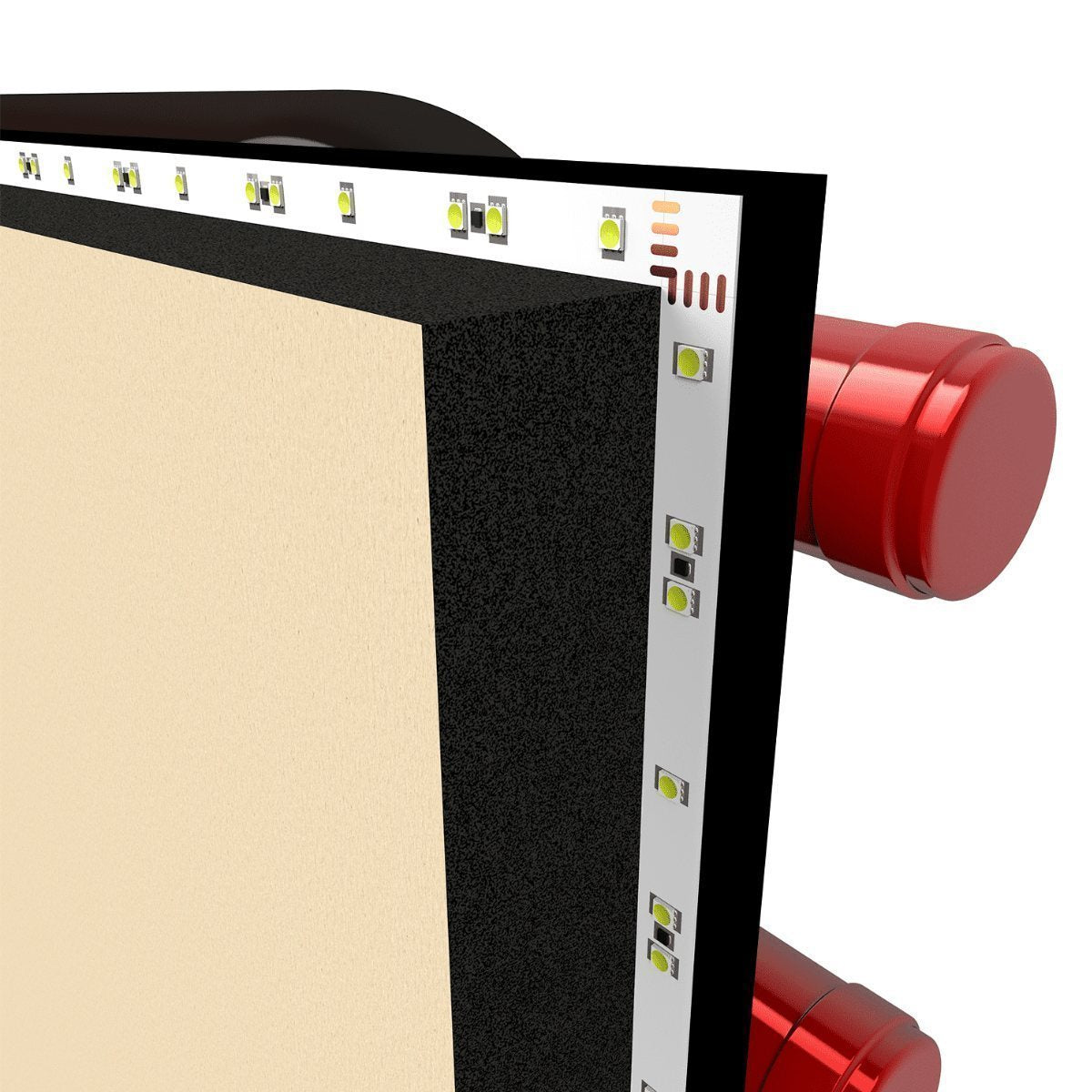 Ultra Fusion 3FT Label Out Wine Wall White Acrylic (9-27 Bottles) - LED Compatible Shown