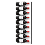 Ultra Fusion 3FT Label Out Wine Wall White Acrylic (9-27 Bottles) - Matte Black finish, Single deep shown