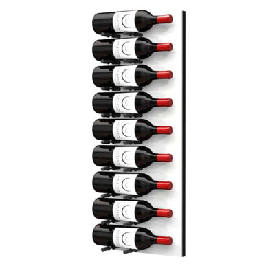 Ultra Fusion 3FT Label Out Wine Wall White Acrylic (9-27 Bottles) - Matte Black finish, Single deep shown