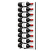 Ultra Fusion 3FT Label Out Wine Wall White Acrylic (9-27 Bottles) - Matte Black finish, Single deep shown