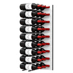 Ultra Fusion 3FT Label Out Wine Wall White Acrylic (9-27 Bottles) - Matte Black finish, Triple deep shown