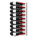 Ultra Fusion 3FT Label Out Wine Wall White Acrylic (9-27 Bottles) - Matte Black finish, Triple deep shown