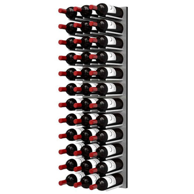 Ultra Fusion 4FT Cork-Out Wine Wall Alumasteel (36 Bottles) - Brushed Aluminum Finish Shown