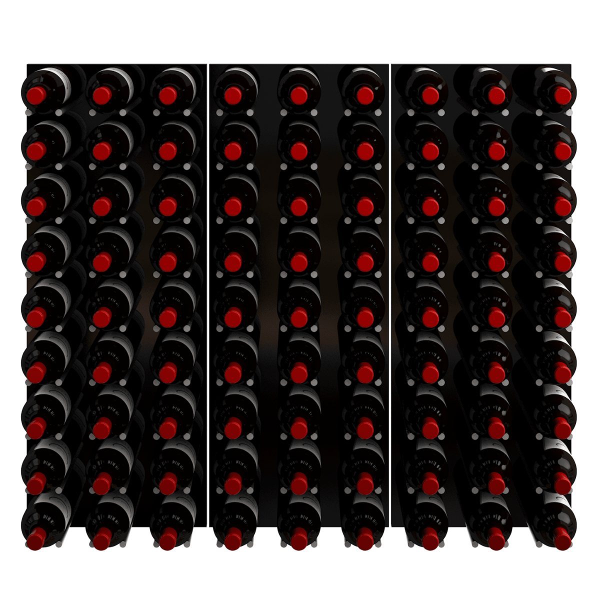 Ultra Fusion 4FT Cork-Out Wine Wall Alumasteel (36 Bottles) - Cork Out Wine Storage Shown