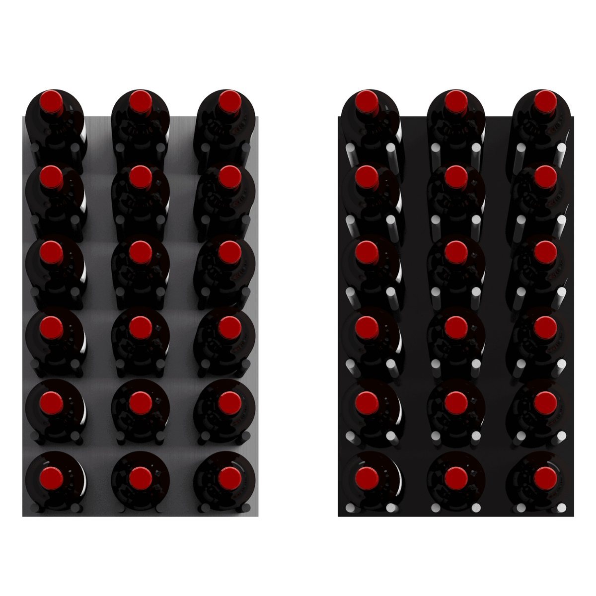 Ultra Fusion 4FT Cork-Out Wine Wall Alumasteel (36 Bottles) - Designed for Stability