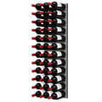Ultra Fusion 4FT Cork-Out Wine Wall Alumasteel (36 Bottles) - Matte Black Finish Shown