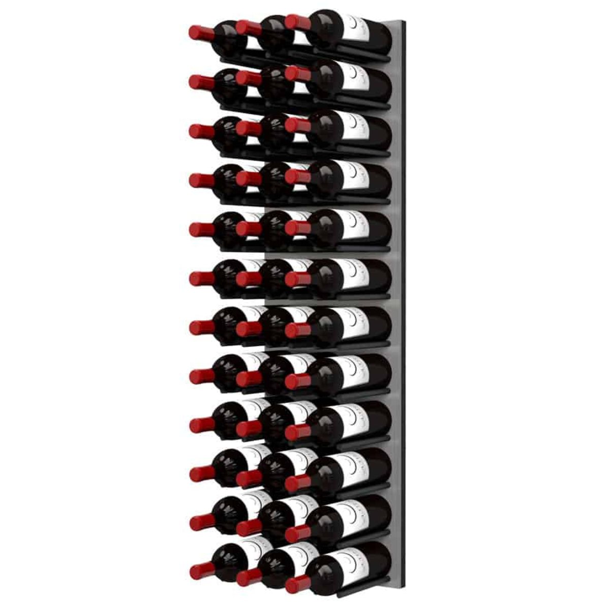 Ultra Fusion 4FT Cork-Out Wine Wall Alumasteel (36 Bottles) - Matte Black Finish Shown